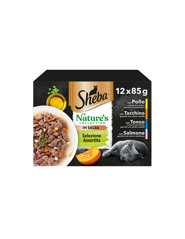 Sheba Nature's Collection In Salsa Selezione Assortita 12 x 85 g Sheba Nature's Collection In Salsa Selezione Assortita 12 x 85 g